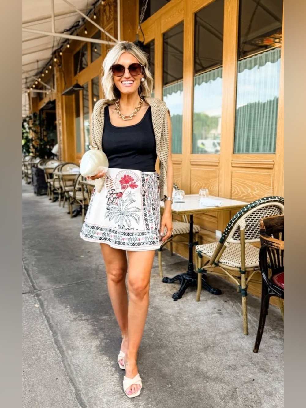 Amazon Printed Wrap Skirt